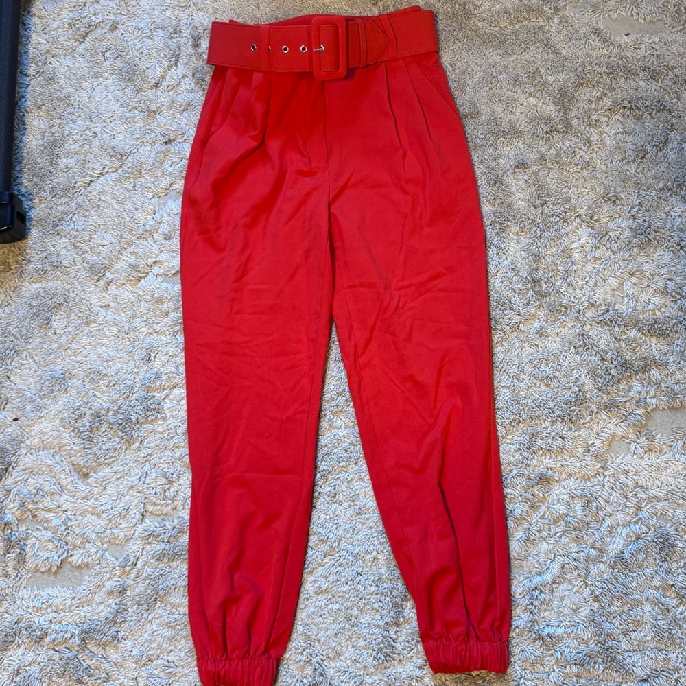 New York & Company Red High Waisted Women's Pants